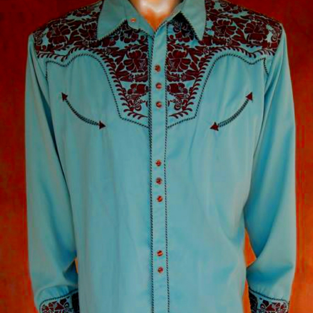 Scully embroidered western shirt xxl